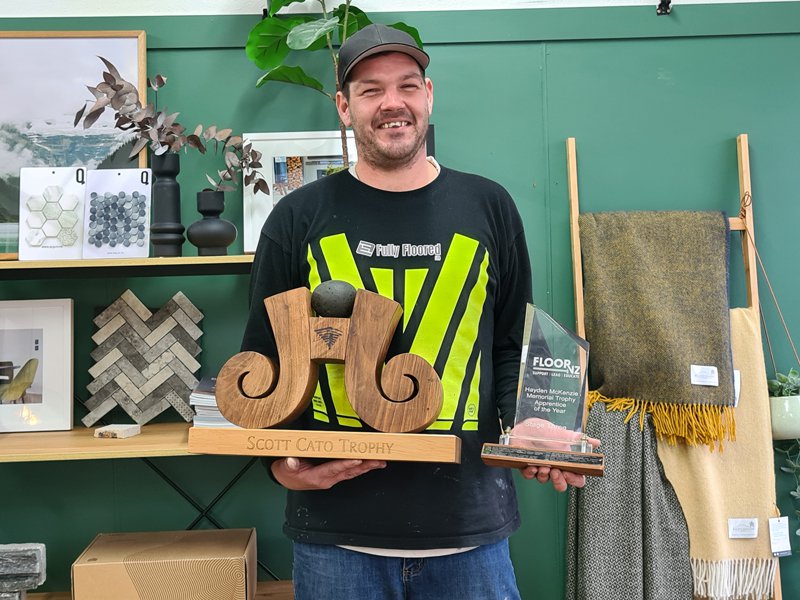 Joseph Murphy with his trophies