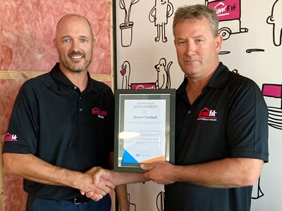 Steve Turnbull first to achieve Install Insulation micro-credential